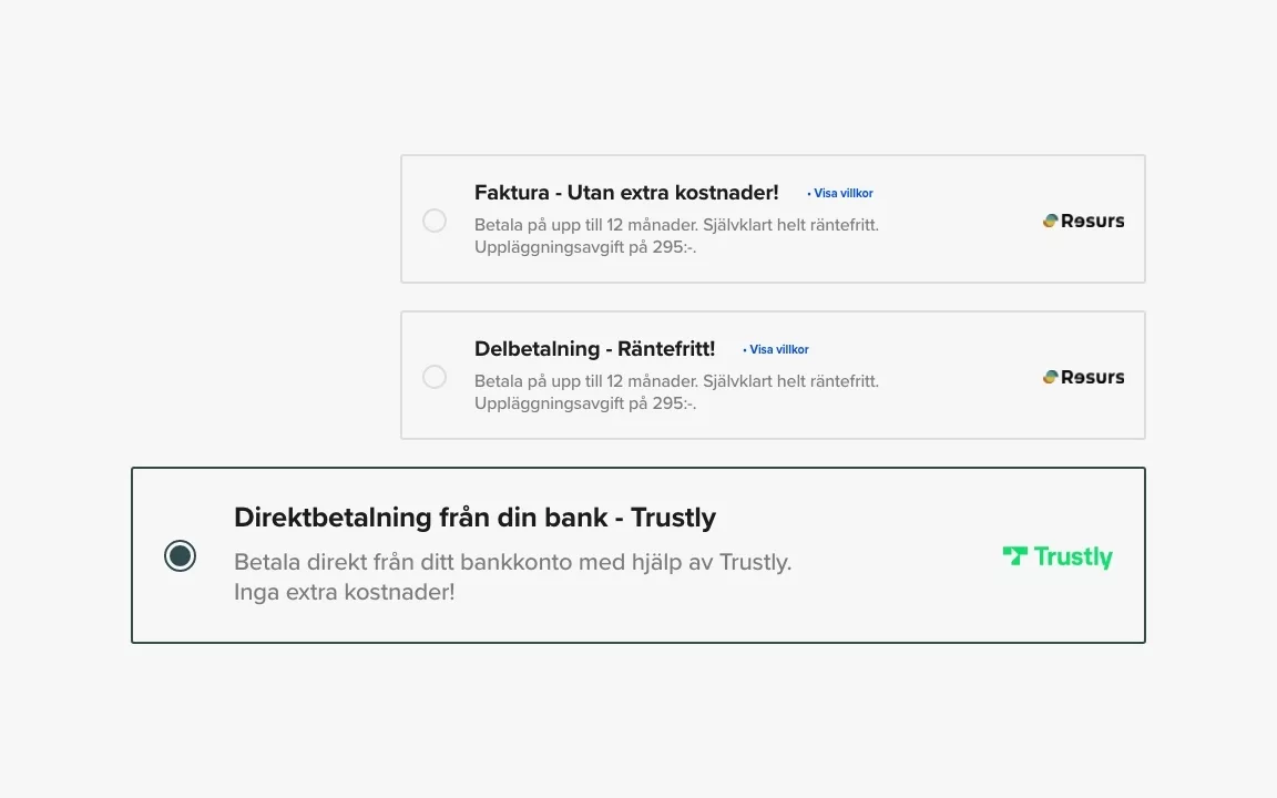 Direktbetalning trustly