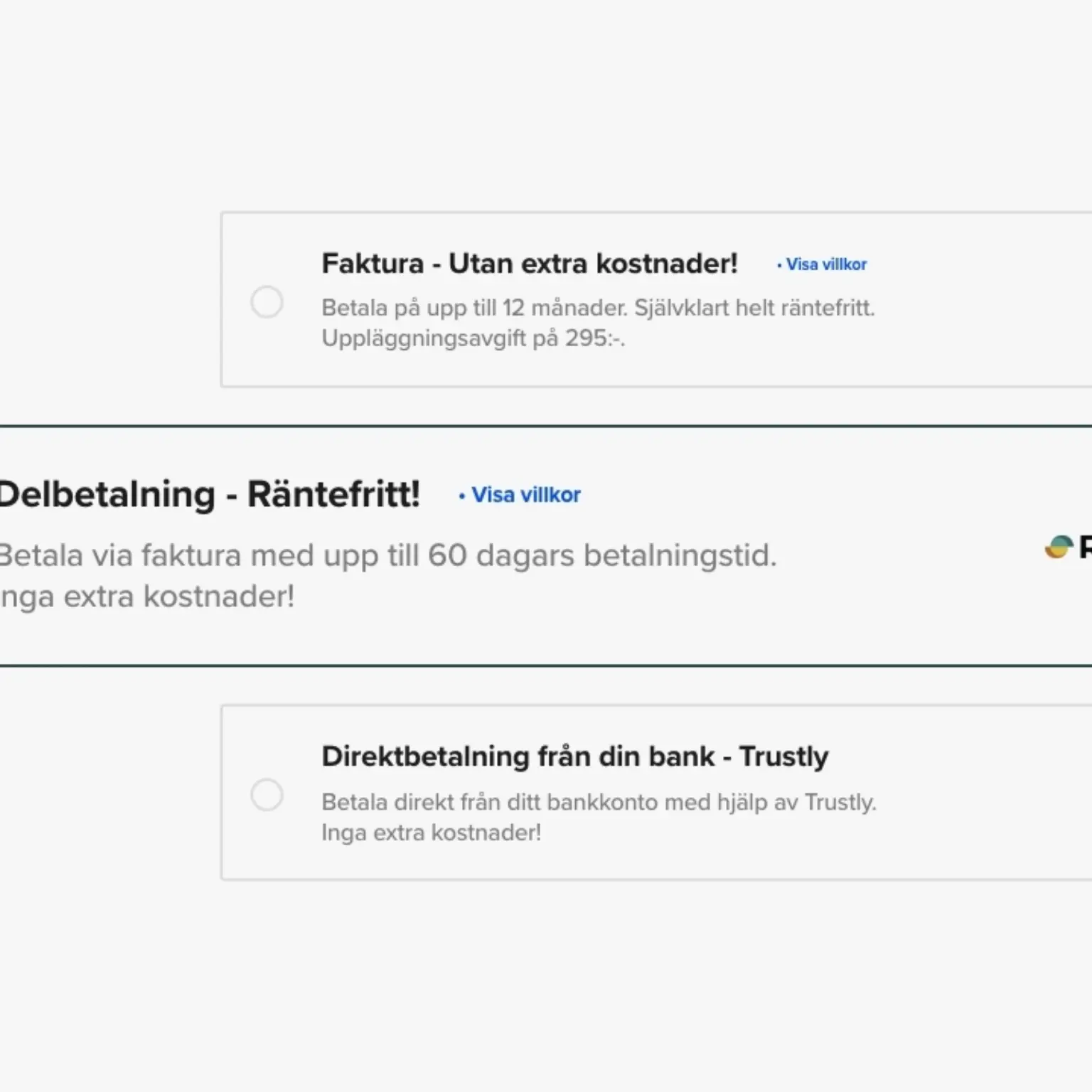 Delbetalning resurs