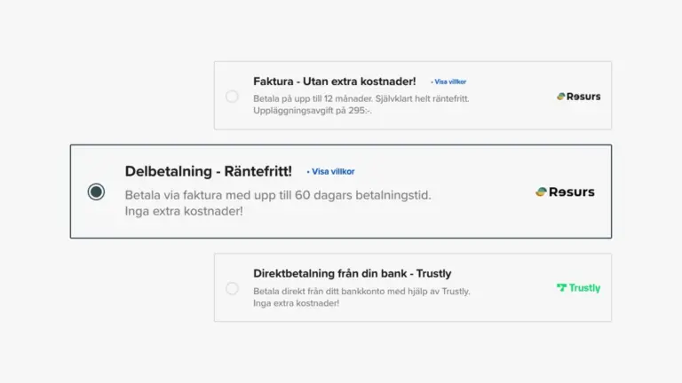 Delbetalning resurs
